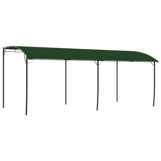 vidaXL Gazebo 6 x 3 x 2.55 m Green Powder-Coated Steel and Fabric