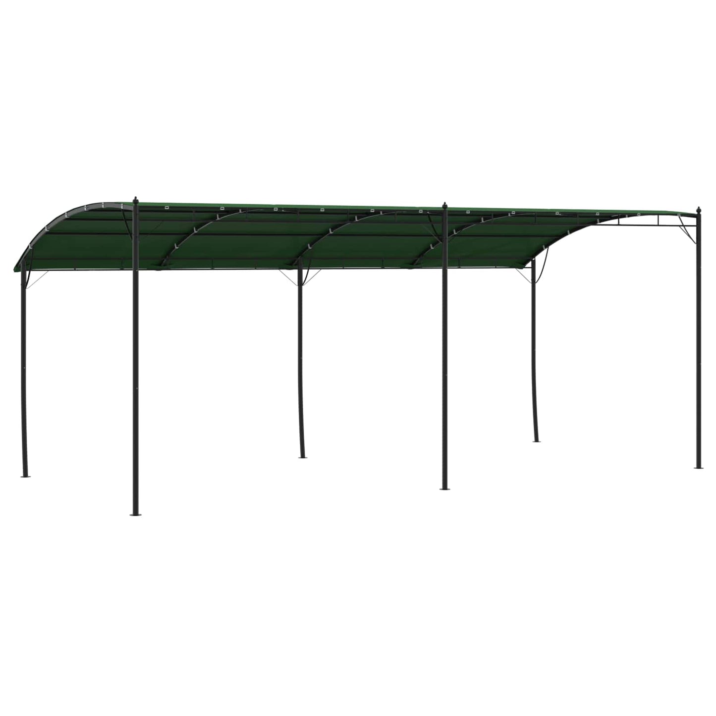 vidaXL Gazebo 6 x 3 x 2.55 m Green Powder-Coated Steel and Fabric