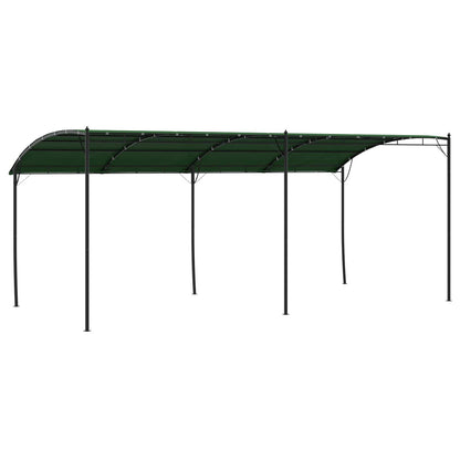 vidaXL Gazebo 6 x 3 x 2.55 m Green Powder-Coated Steel and Fabric