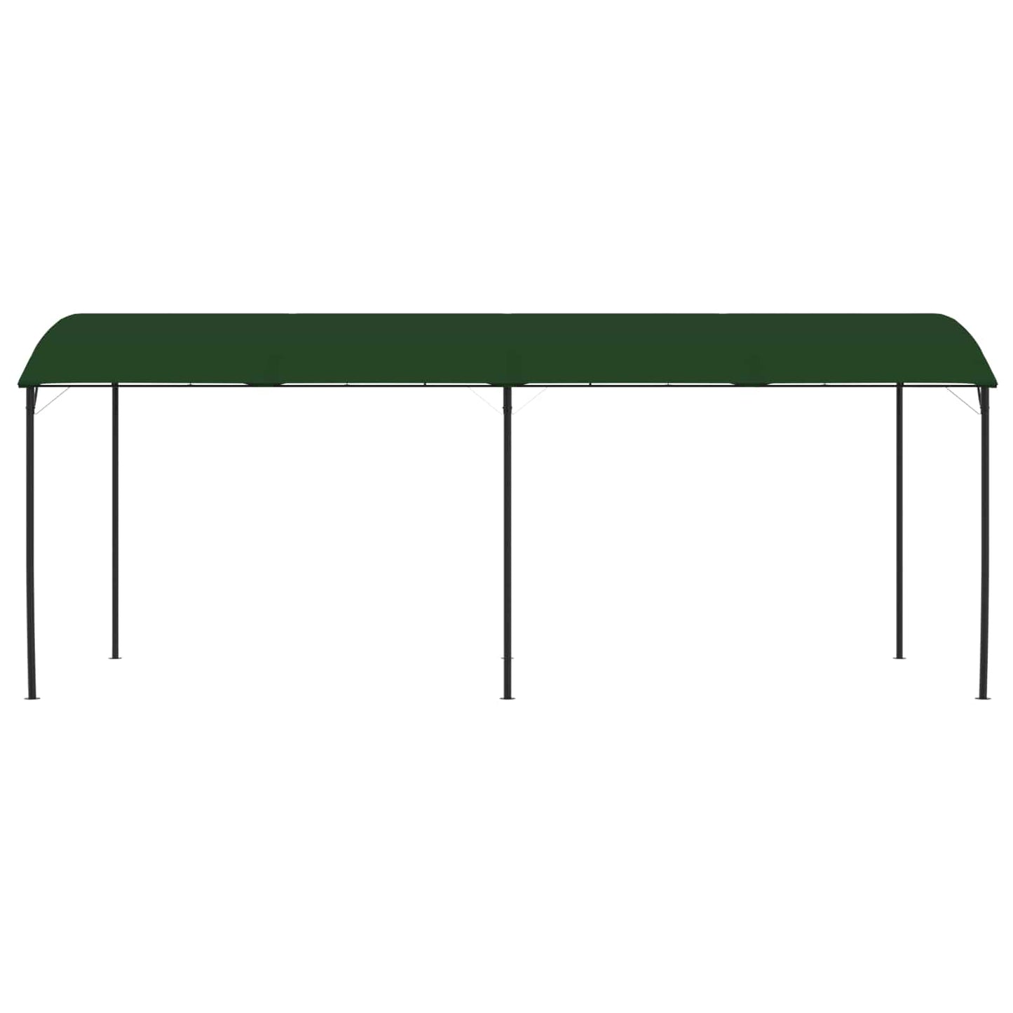 vidaXL Gazebo 6 x 3 x 2.55 m Green Powder-Coated Steel and Fabric