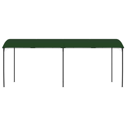 vidaXL Gazebo 6 x 3 x 2.55 m Green Powder-Coated Steel and Fabric