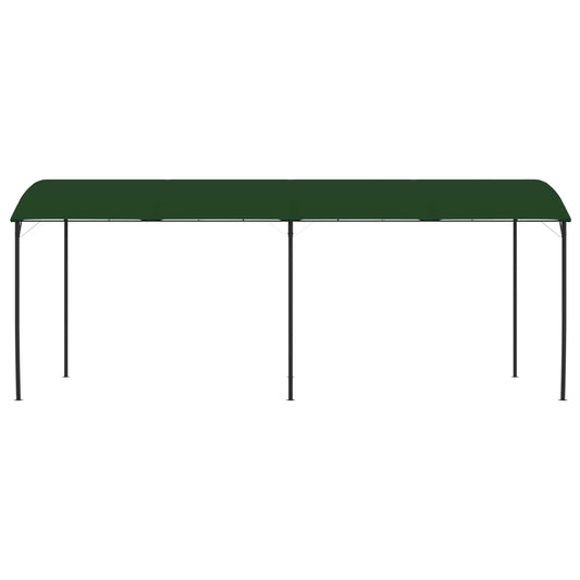 vidaXL Gazebo 6 x 3 x 2.55 m Green Powder-Coated Steel and Fabric