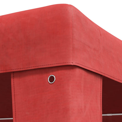 vidaXL Party Tent 400 x 300 x 255 cm Red PE and Steel