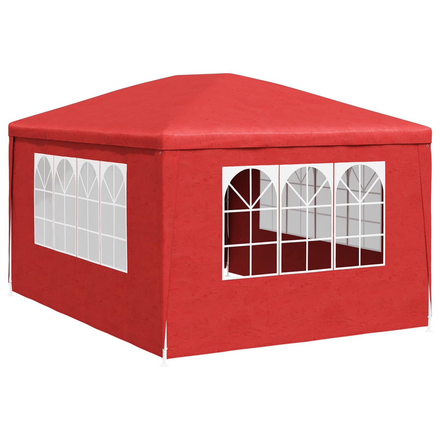 vidaXL Party Tent 400 x 300 x 255 cm Red PE and Steel