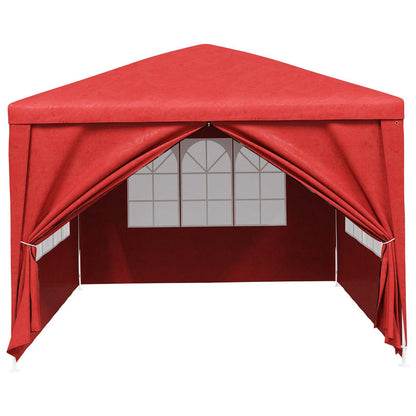 vidaXL Party Tent 400 x 300 x 255 cm Red PE and Steel