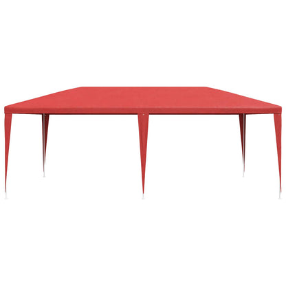 vidaXL Party Tent Red 600 x 300 x 255 cm PE and Steel