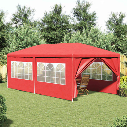 vidaXL Party Tent 600 x 300 x 255 cm Red PE and Steel