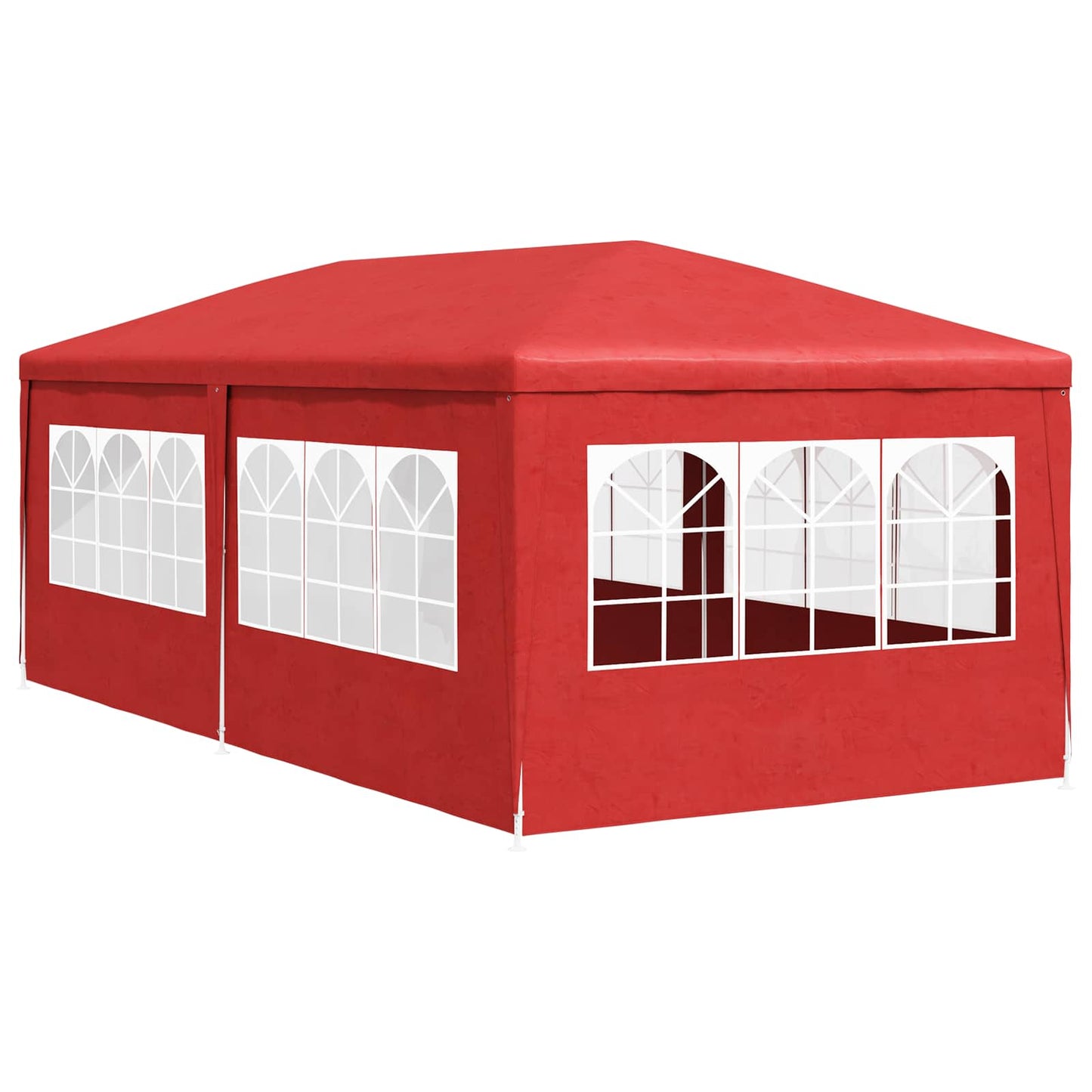 vidaXL Party Tent 600 x 300 x 255 cm Red PE and Steel