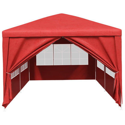 vidaXL Party Tent 600 x 300 x 255 cm Red PE and Steel