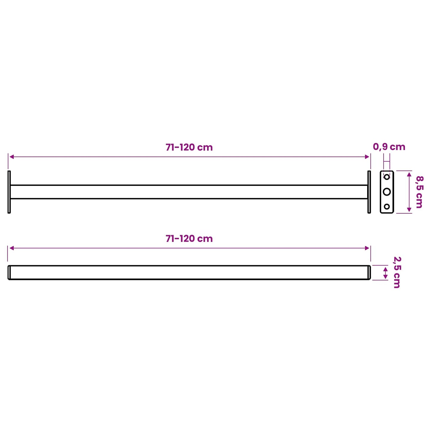 vidaXL Adjustable Window Safety Bar 6 pcs Silver Steel