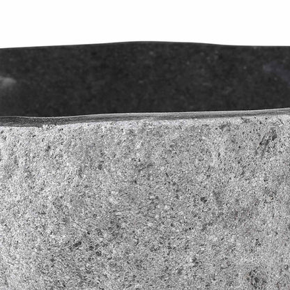 vidaXL Basin Oval Grey (32-37) x (27-30) x 12 cm Riverstone