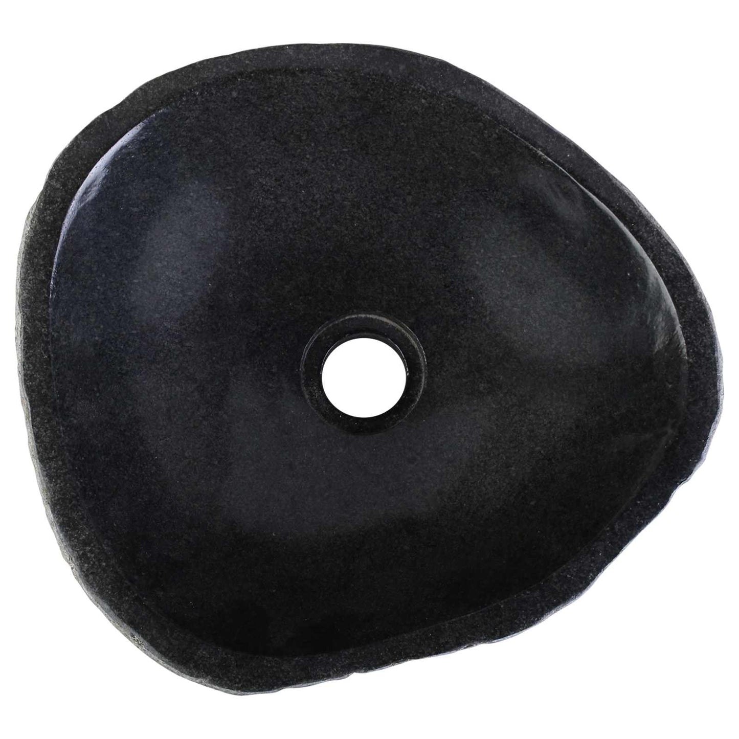 vidaXL Basin Oval Grey (32-37) x (27-30) x 12 cm Riverstone
