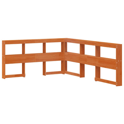 vidaXL Bookcase Bed with Headboard with Storage Solid Pine Wood
