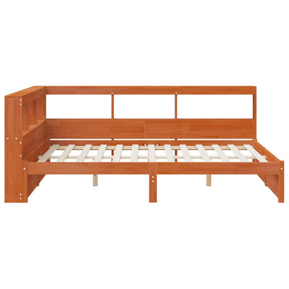 vidaXL Bookcase Bed with Headboard with Storage Solid Pine Wood