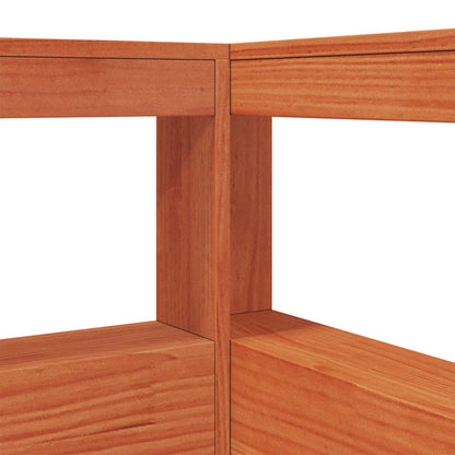vidaXL Bookcase Bed with Headboard with Storage Solid Pine Wood