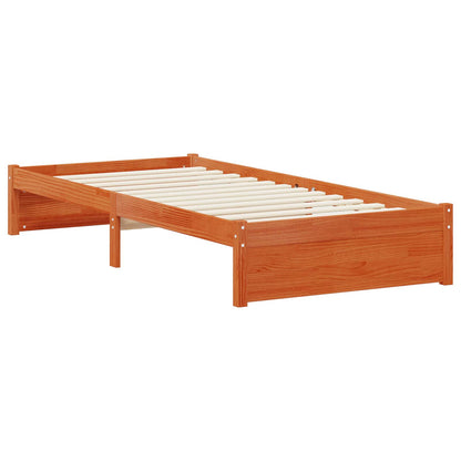 vidaXL Bookcase Bed with Headboard with Storage Solid Pine Wood