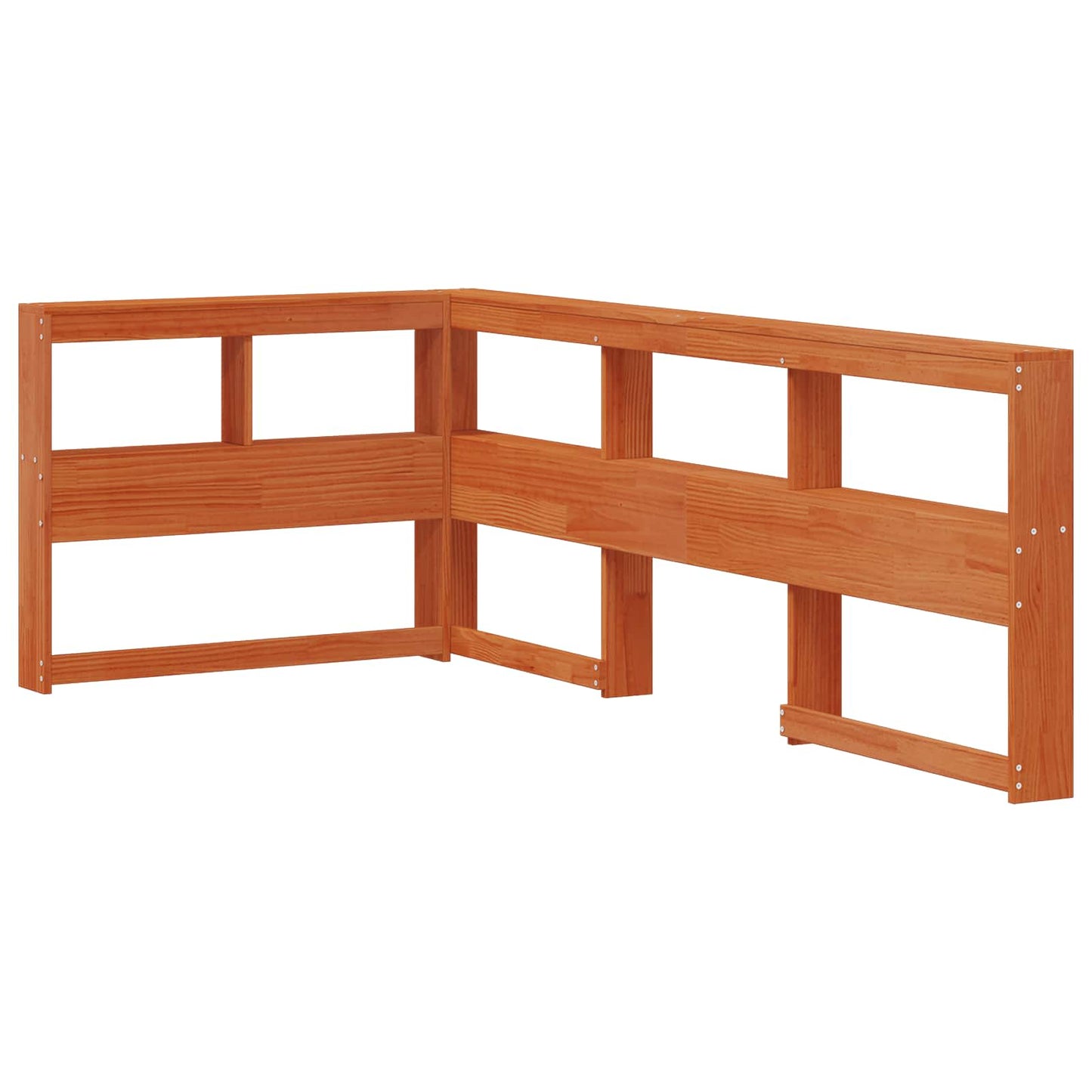 vidaXL Bookcase Bed with Headboard with Storage Solid Pine Wood