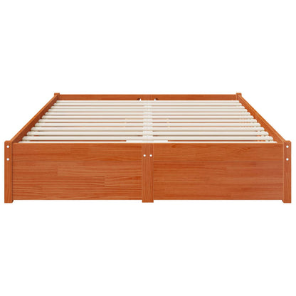 vidaXL Bed Frame with Drawer with Storage Solid Pine Wood