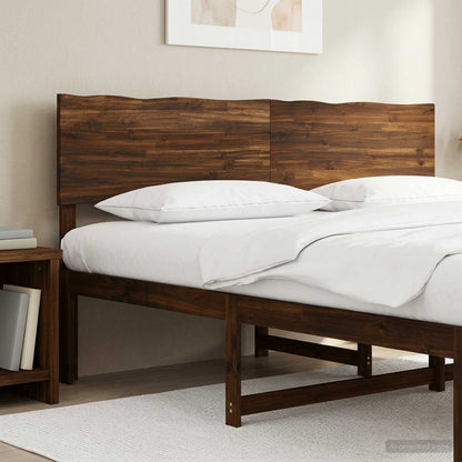 vidaXL Live Edge Headboard ROSTOCK Dark Brown 200 cm Solid Acacia Wood