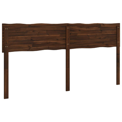 vidaXL Live Edge Headboard ROSTOCK Dark Brown 200 cm Solid Acacia Wood