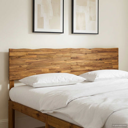 vidaXL Live Edge Headboard ROSTOCK Natural 200 cm Solid Acacia Wood