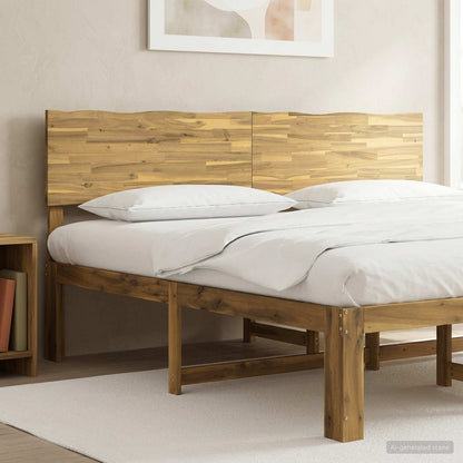 vidaXL Live Edge Headboard ROSTOCK White 200 cm Solid Acacia Wood