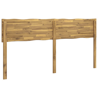vidaXL Live Edge Headboard ROSTOCK White 200 cm Solid Acacia Wood