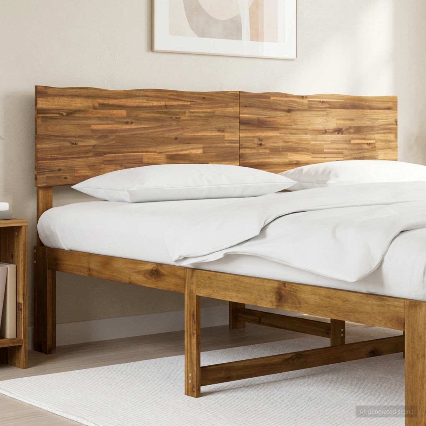 vidaXL Live Edge Headboard ROSTOCK Natural 180 cm Solid Acacia Wood