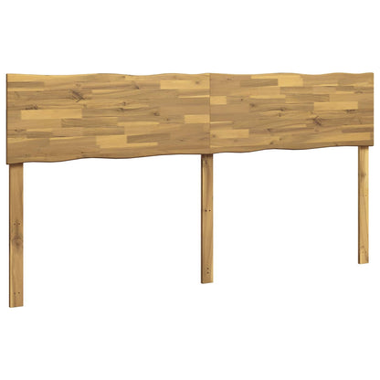 vidaXL Live Edge Headboard ROSTOCK White 180 cm Solid Acacia Wood