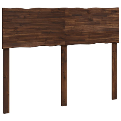 vidaXL Live Edge Headboard ROSTOCK Dark Brown 150 cm Solid Acacia Wood