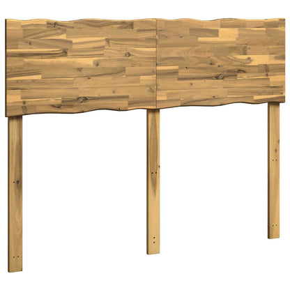 vidaXL Live Edge Headboard ROSTOCK White 150 cm Solid Acacia Wood