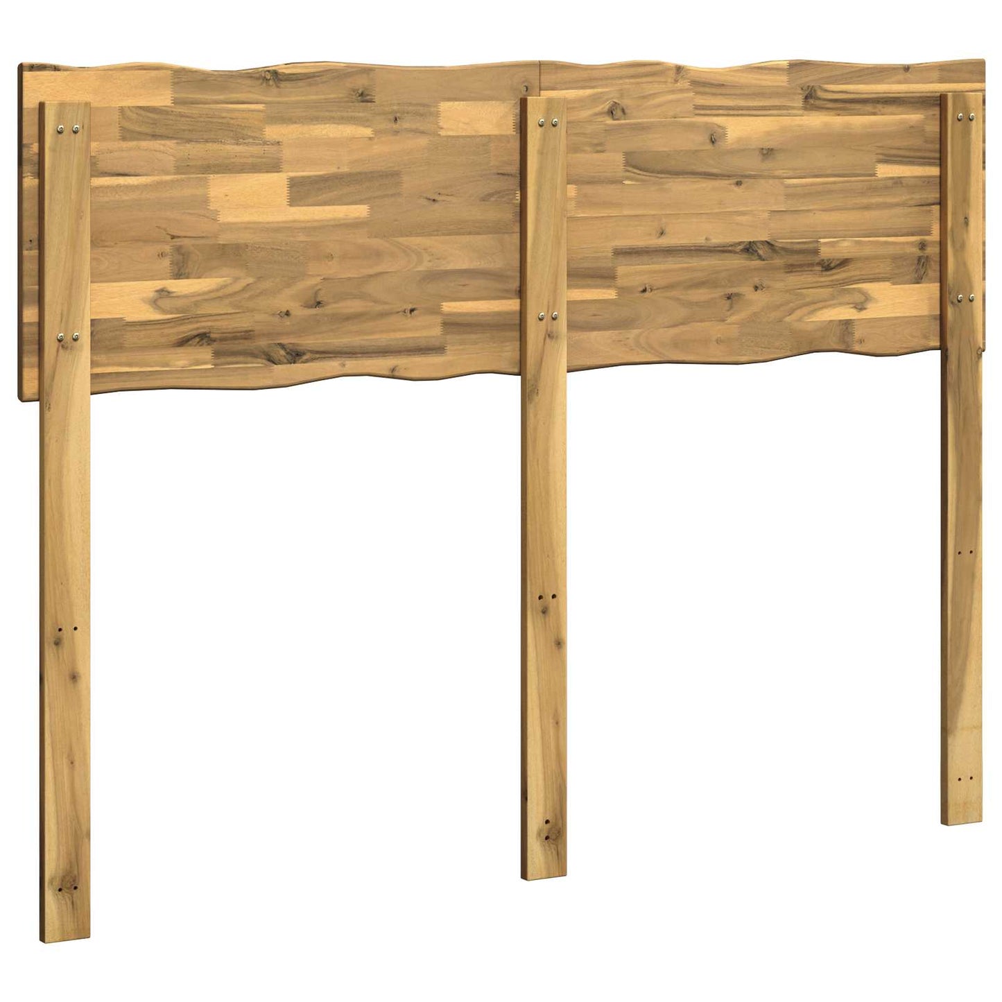 vidaXL Live Edge Headboard ROSTOCK White 150 cm Solid Acacia Wood