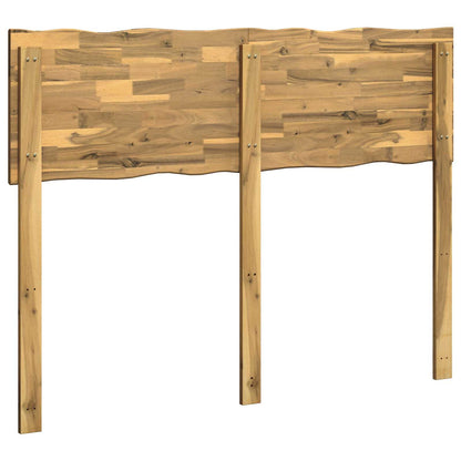 vidaXL Live Edge Headboard ROSTOCK White 150 cm Solid Acacia Wood