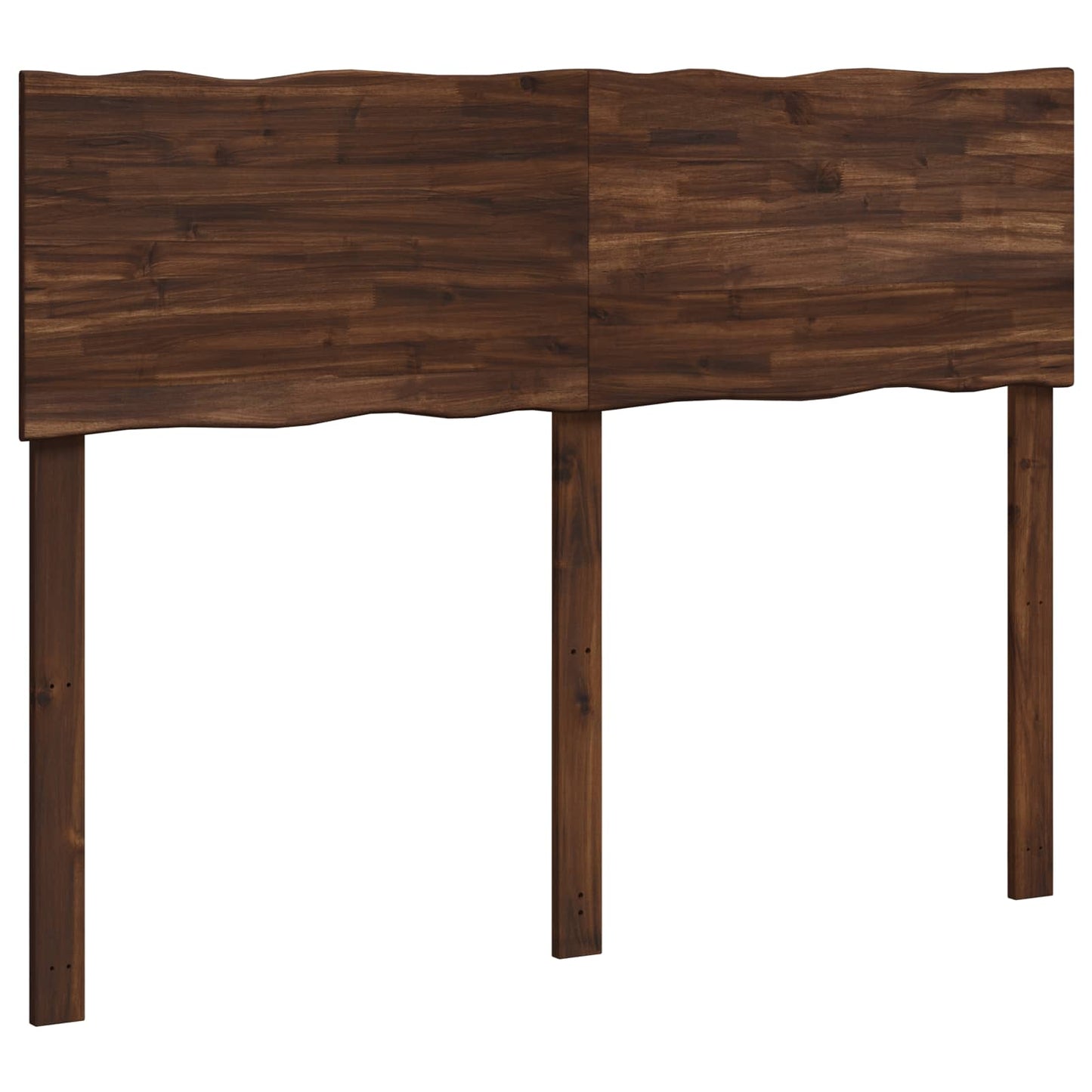 vidaXL Live Edge Headboard ROSTOCK Dark Brown 140 cm Solid Acacia Wood