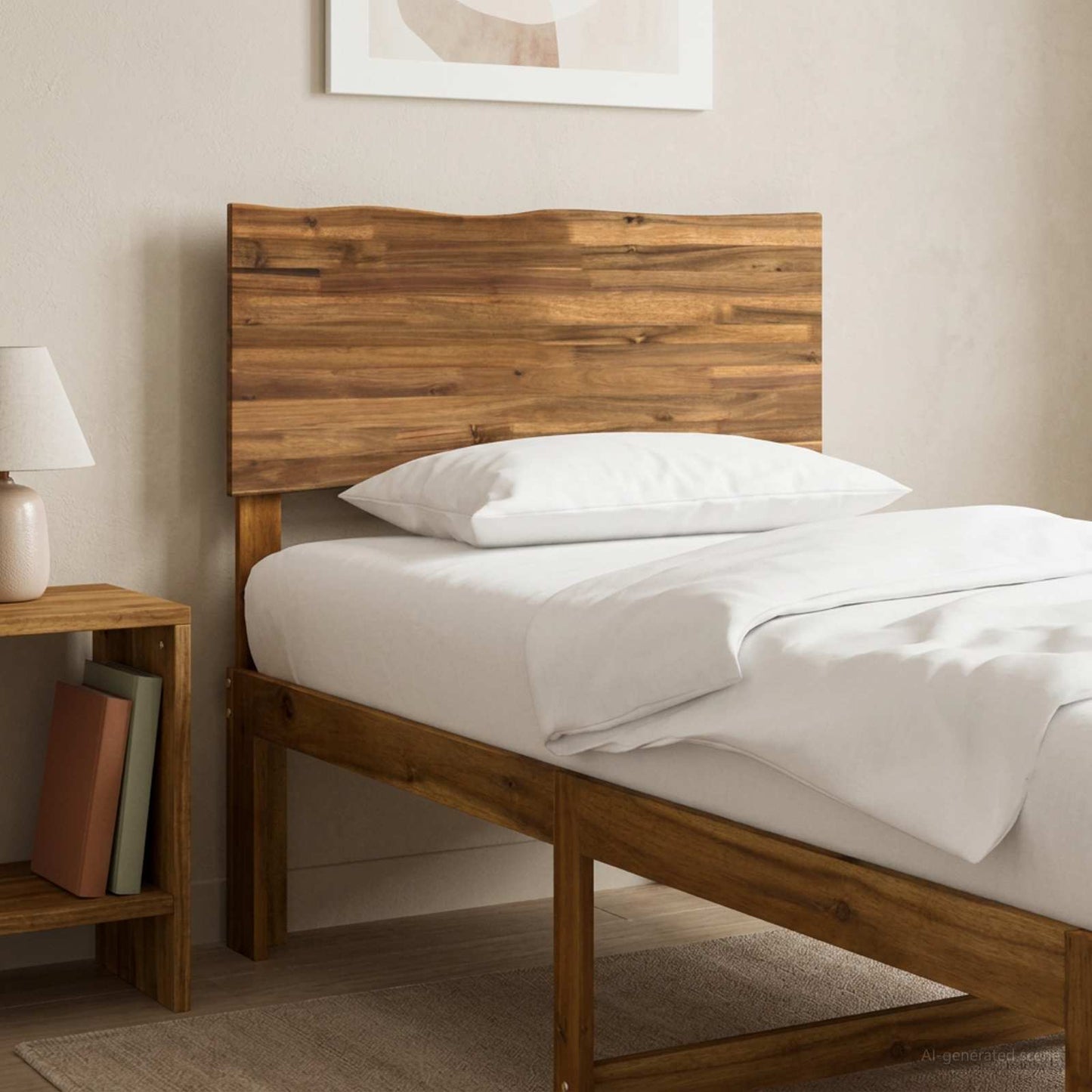 vidaXL Live Edge Headboard ROSTOCK Natural 100 cm Solid Acacia Wood