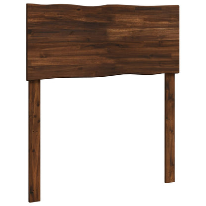 vidaXL Live Edge Headboard ROSTOCK Dark Brown 90 cm Solid Acacia Wood