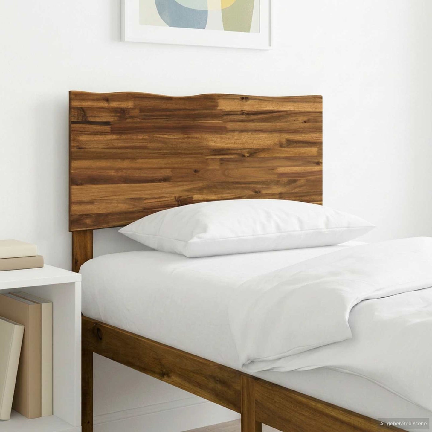 vidaXL Live Edge Headboard ROSTOCK Natural 90 cm Solid Acacia Wood