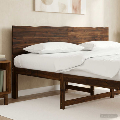 vidaXL Live Edge Headboard ROSTOCK Dark Brown 200 cm Solid Acacia Wood