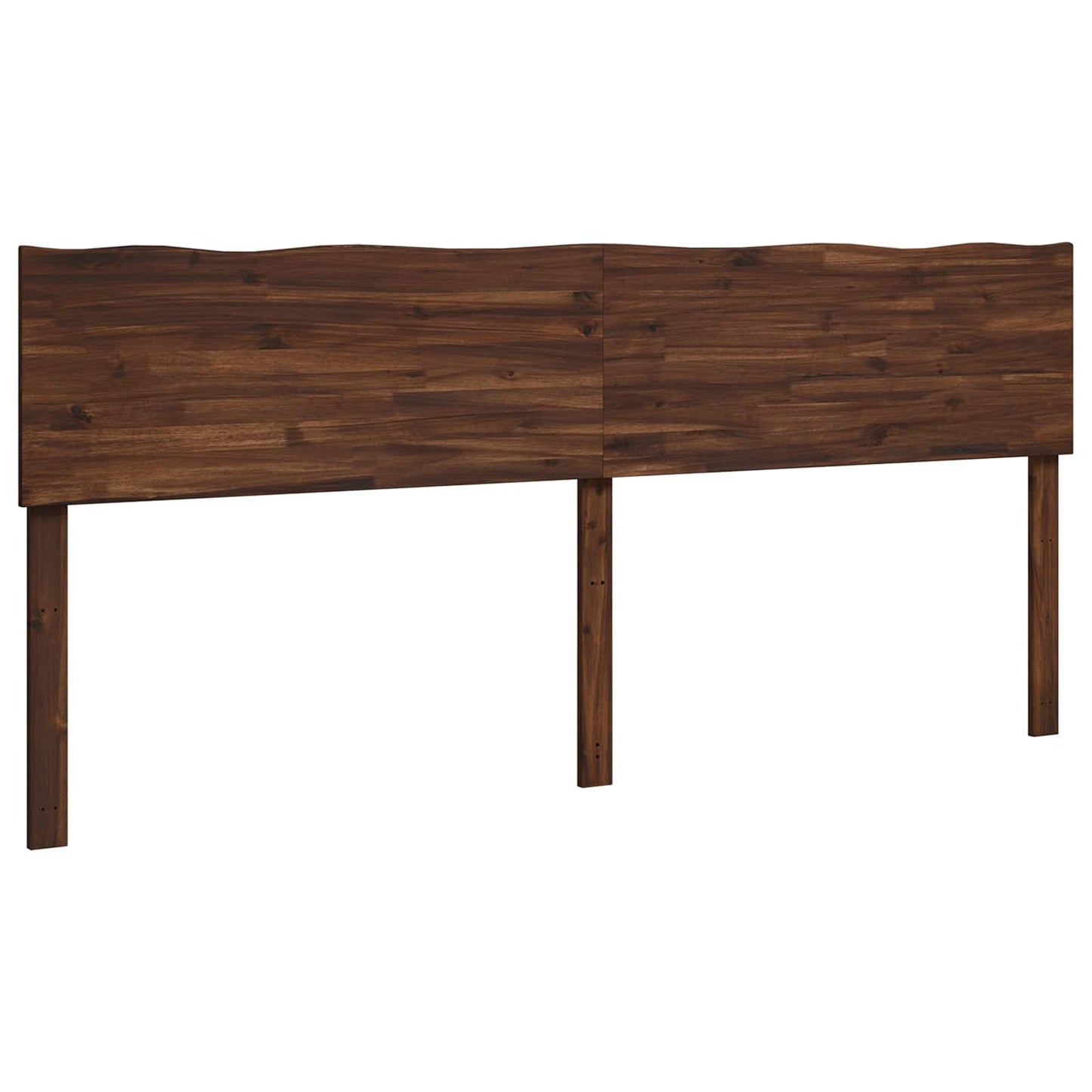 vidaXL Live Edge Headboard ROSTOCK Dark Brown 200 cm Solid Acacia Wood