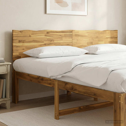 vidaXL Live Edge Headboard ROSTOCK White 180 cm Solid Acacia Wood