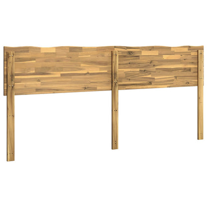 vidaXL Live Edge Headboard ROSTOCK White 200 cm Solid Acacia Wood