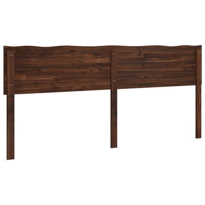 vidaXL Live Edge Headboard ROSTOCK Dark Brown 180 cm Solid Acacia Wood