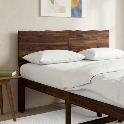 vidaXL Live Edge Headboard ROSTOCK Dark Brown 150 cm Solid Acacia Wood