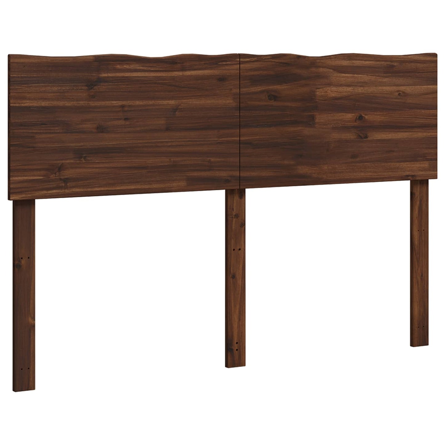 vidaXL Live Edge Headboard ROSTOCK Dark Brown 160 cm Solid Acacia Wood