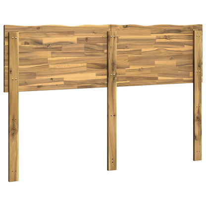 vidaXL Live Edge Headboard ROSTOCK White 160 cm Solid Acacia Wood
