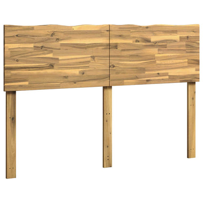 vidaXL Live Edge Headboard ROSTOCK White 150 cm Solid Acacia Wood