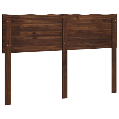 vidaXL Live Edge Headboard ROSTOCK Dark Brown 135 cm Solid Acacia Wood