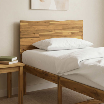 vidaXL Live Edge Headboard ROSTOCK White 100 cm Solid Acacia Wood