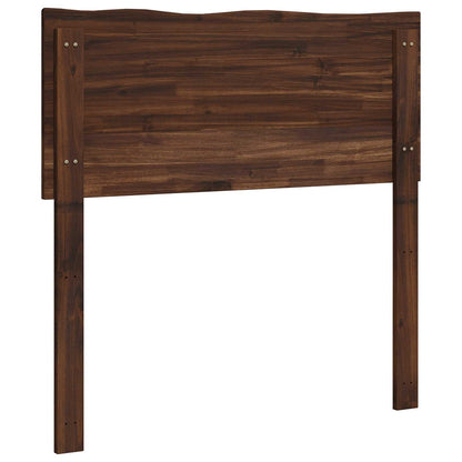 vidaXL Live Edge Headboard ROSTOCK Dark Brown 90 cm Solid Acacia Wood