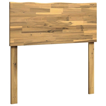 vidaXL Live Edge Headboard ROSTOCK White 90 cm Solid Acacia Wood